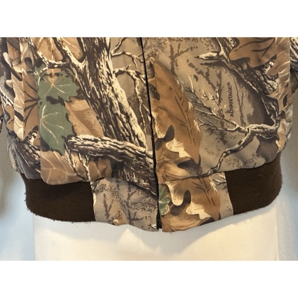 VTG Woolrich USA Made Advantage Saddle Cloth Camo Hunting Bomber Jacket Men's M - Picture 4 of 14